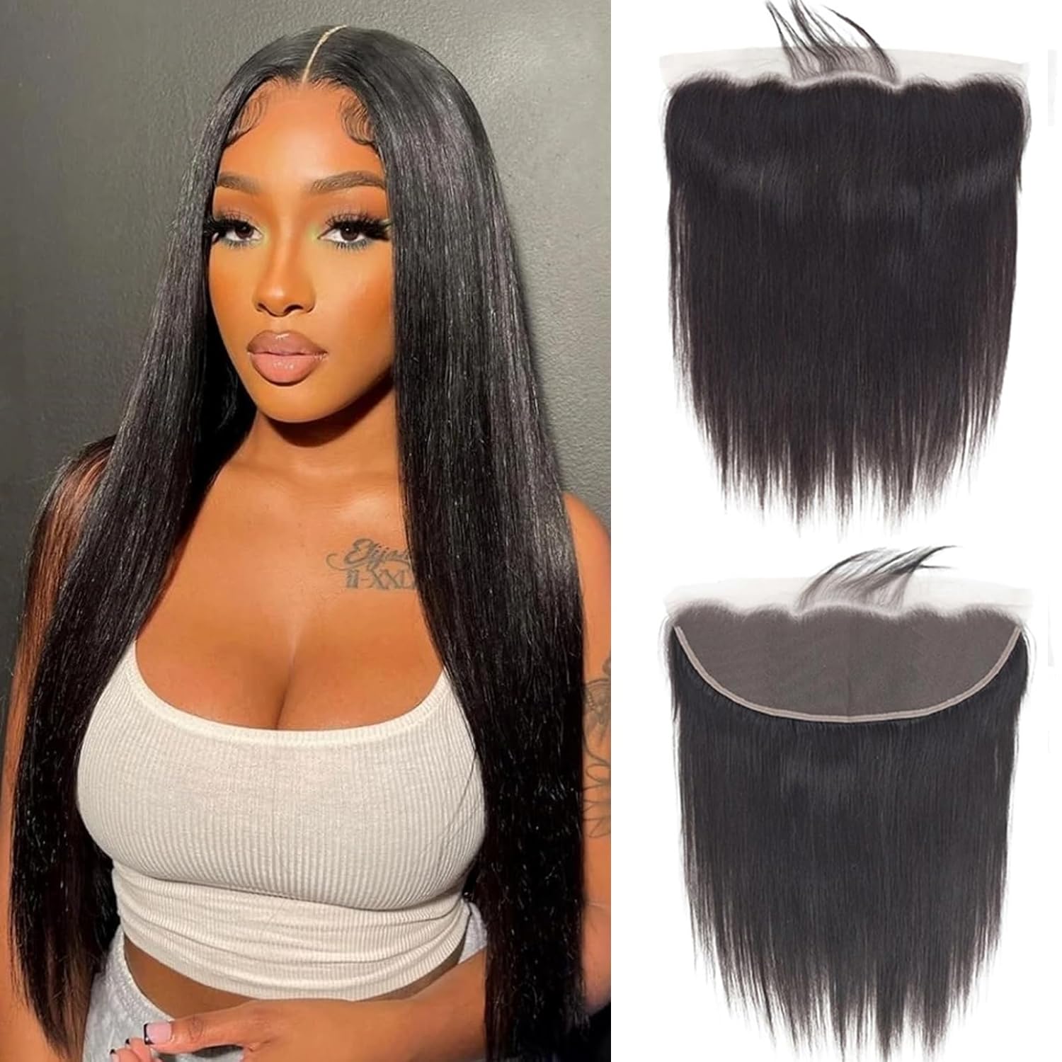 Selina Straight Lace Closure 20 Inch Brazilian Human Hair