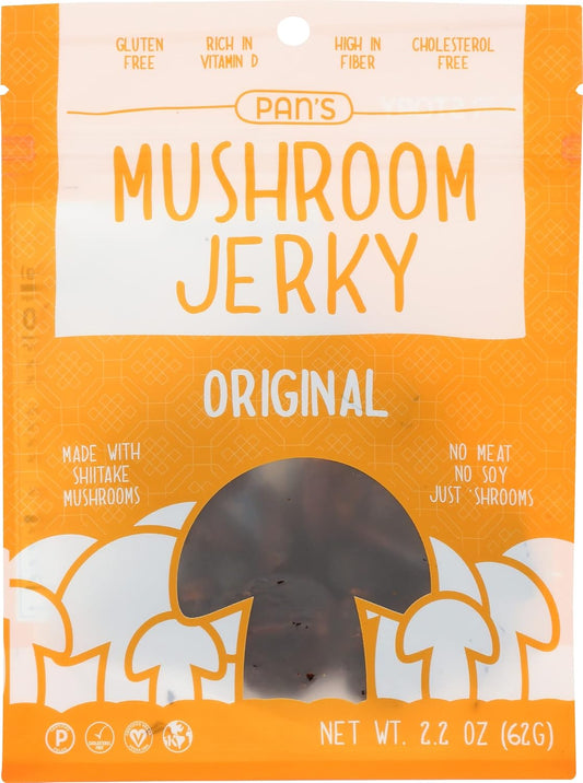 Pan's Mushroom Original Flavor Dried Shitake Jerky - Gluten Free