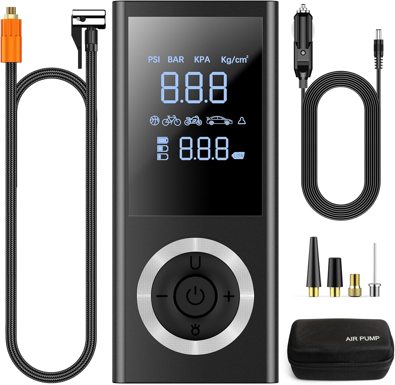 Cordless Tire Inflator - Rechargeable 150 PSI Pump