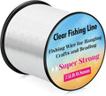 Strong Fishing Line Clear 0.8mm Nylon Hanging Wire - Heavy Duty