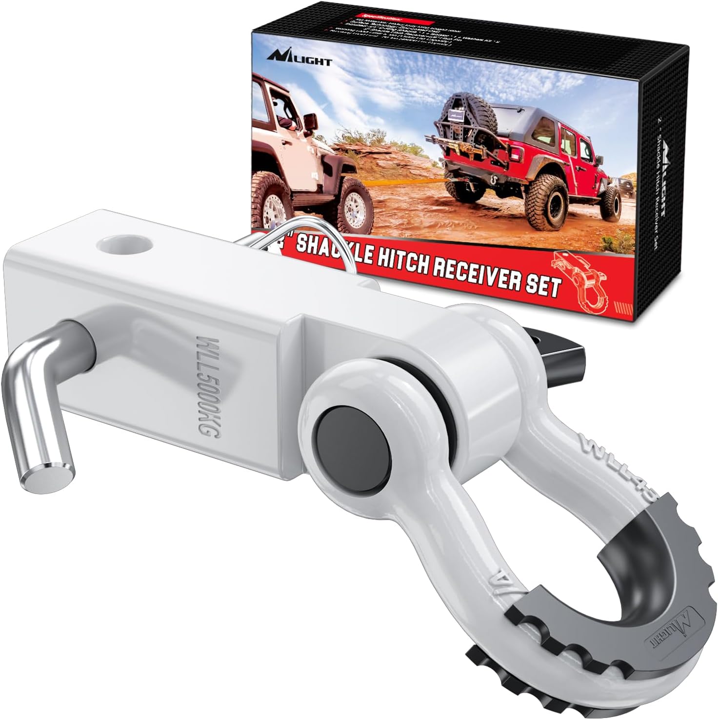 Nilight Shackle Hitch Receiver for Heavy Duty Towing Needs
