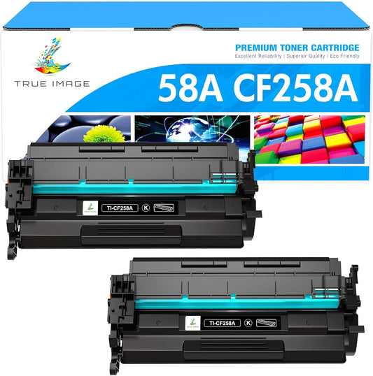 TRUE IMAGE 58A Black Toner Cartridge Compatible for HP Printers