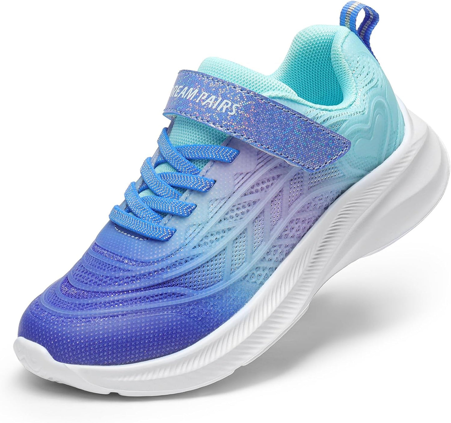 DREAM PAIRS Girls Tennis Sparkle Ease Running Sneakers for Kids