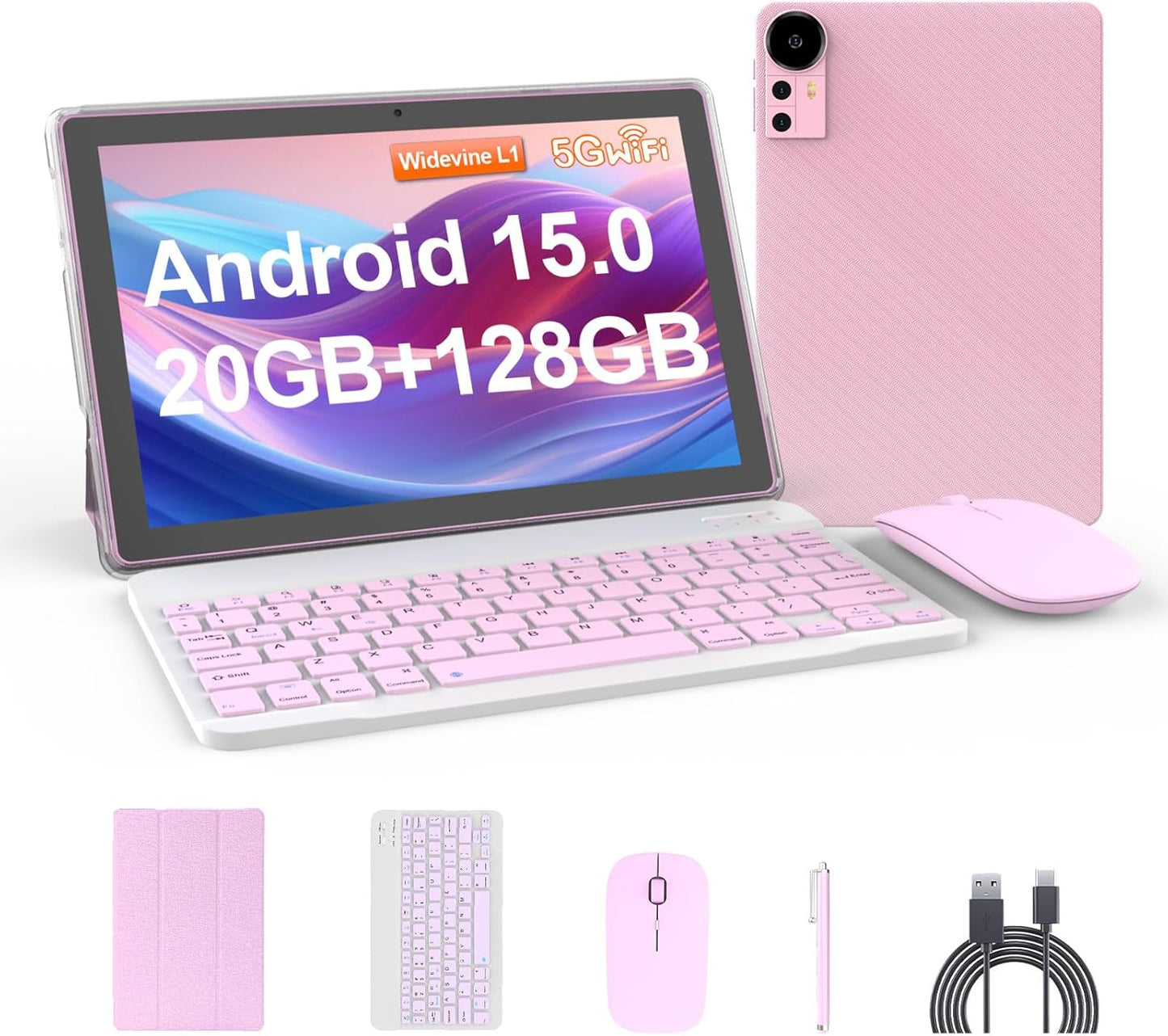 10.1Inch Android Tablet with 20GB RAM and 128GB Storage