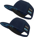 Bluetooth Speaker Hat 2 Pack - Adjustable Music Baseball Caps