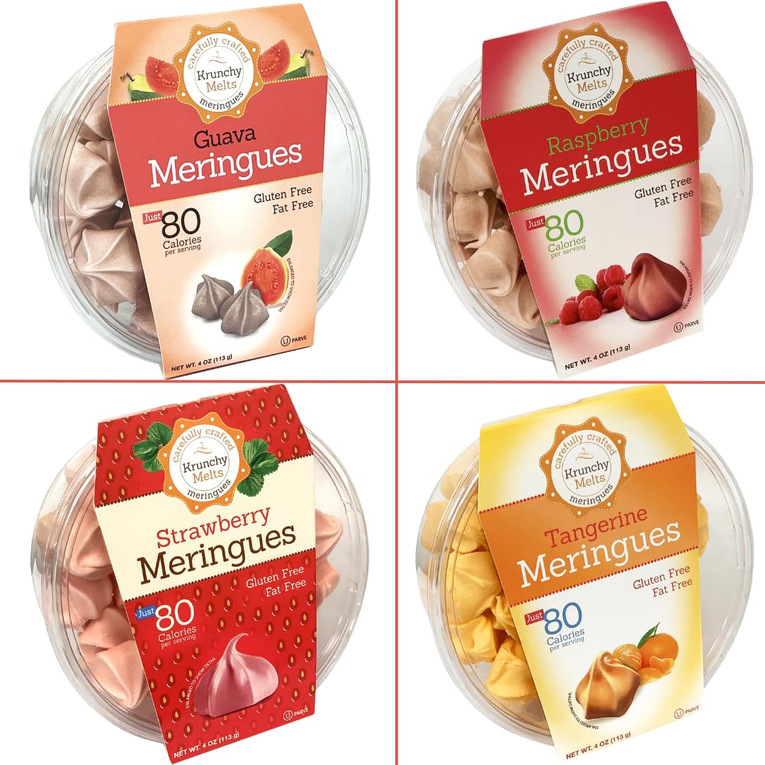 Krunchy Melts Meringue Cookies 4 Pack - Guilt-Free Treats