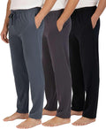 Men's Soft Cotton Flannel Pajama Pants 3-Pack - Comfortable Lounge Two