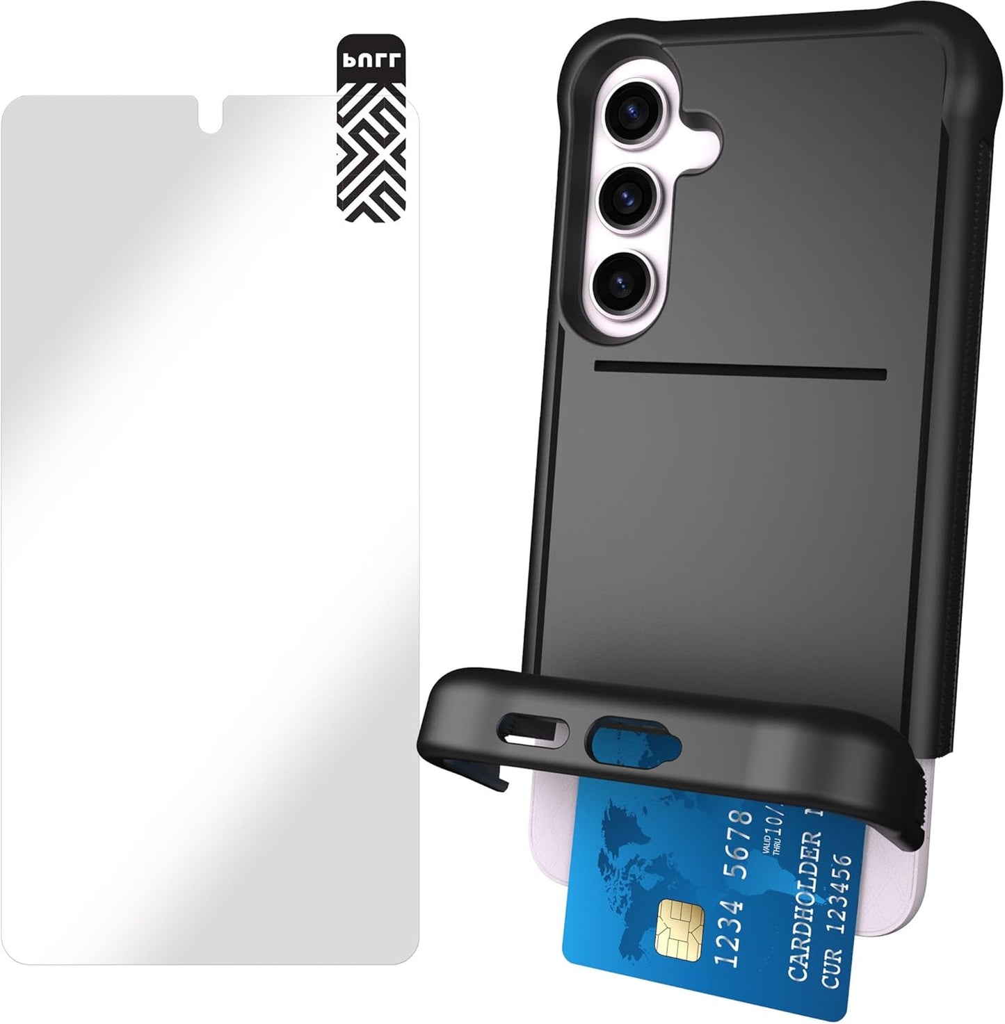 Scooch Galaxy S25 Plus Case with Hidden Card Holder & Kickstand