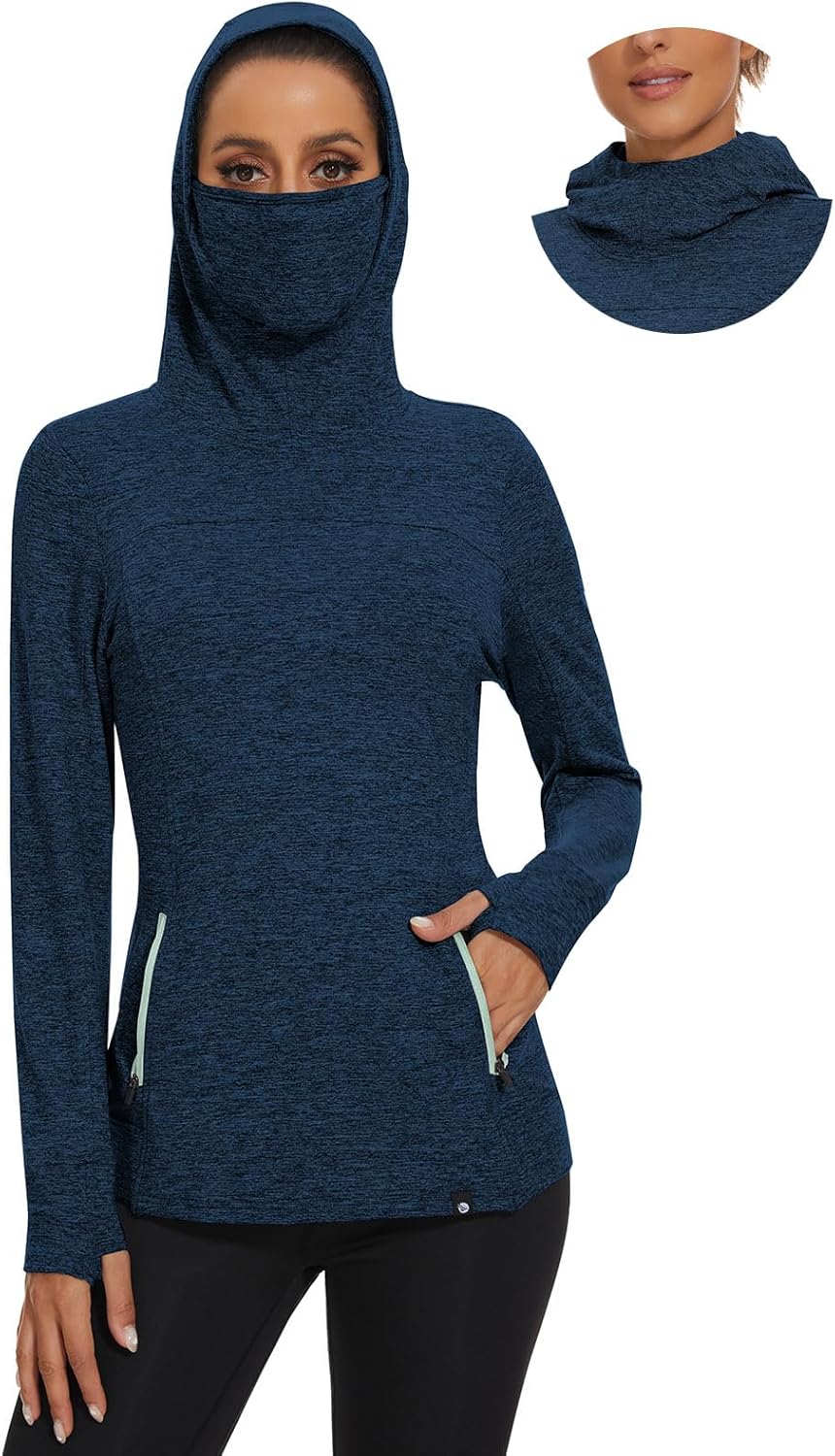 Soneven Women's Fleece Running Pullover for Cold Weather