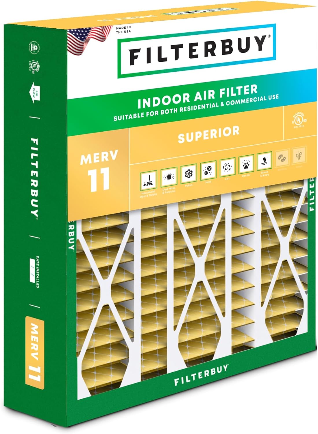 Filterbuy 20x25.25x3.5 Air Filter for Superior Pet Defense