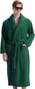 Men's Shawl Collar Bathrobe - Soft, Fast-Drying Towel Robe for Men