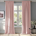 MIULEE Baby Pink Velvet Blackout Curtains - Elegant Thermal Panels