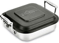 All-Clad 8 in Covered Square Baker - Durable Stainless Steel
