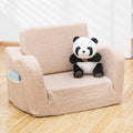 Toddler Baby Chair Couch Sofa Foldable 2-in-1 Sherpa - Convertible