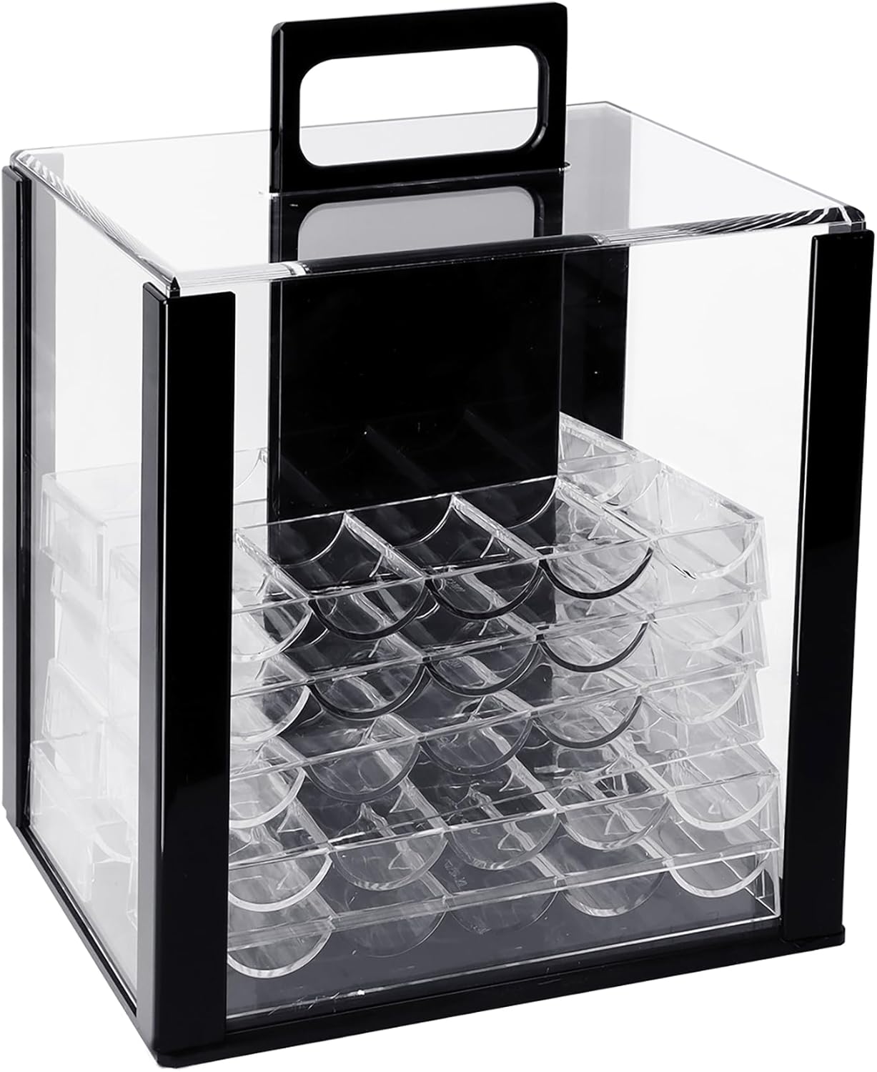 Professional Poker Chip Case for 600 or 1,000 Chips Storage