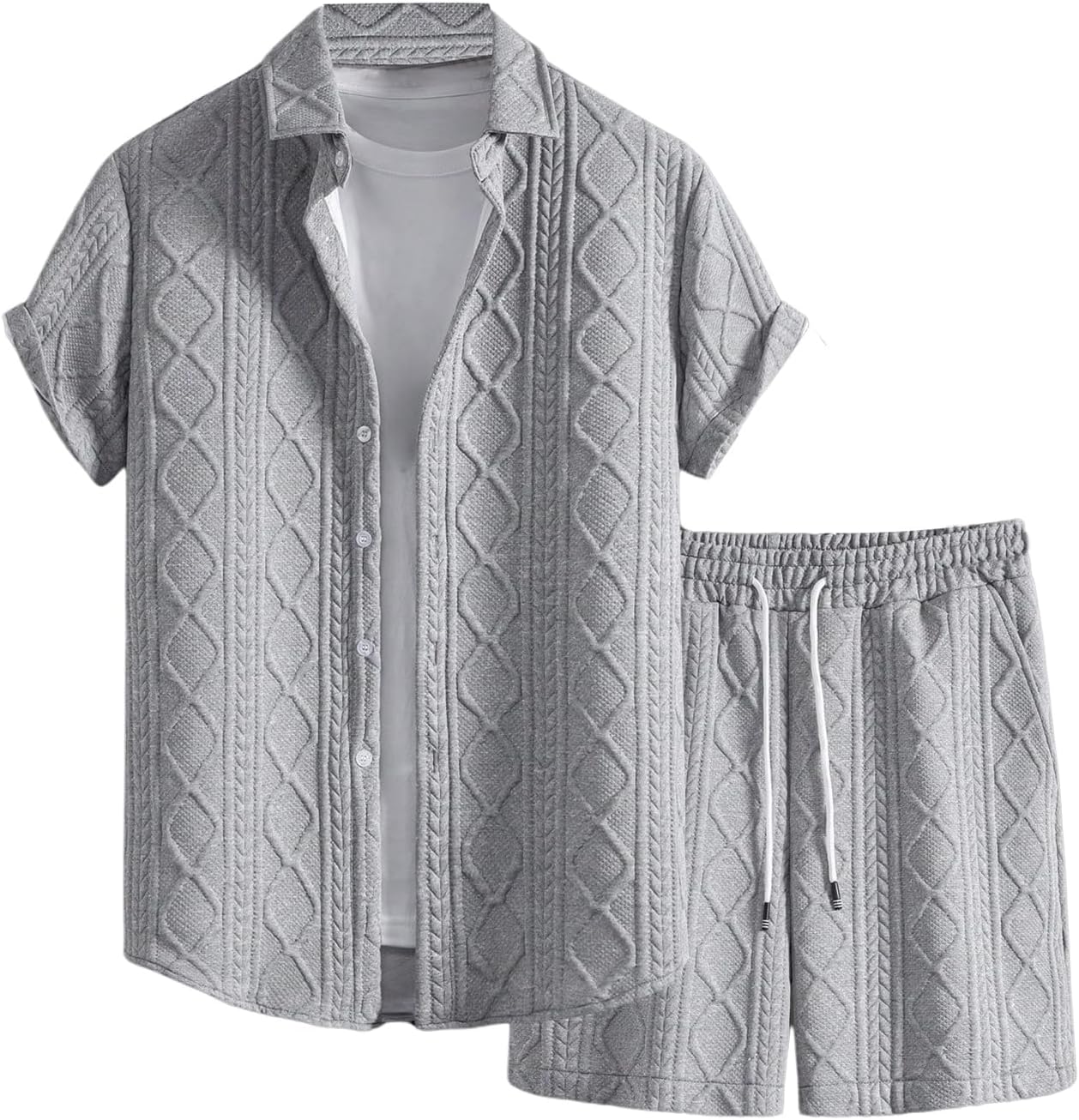 GORGLITTER Men's 2 Piece Outfits for Stylish Summer Comfort
