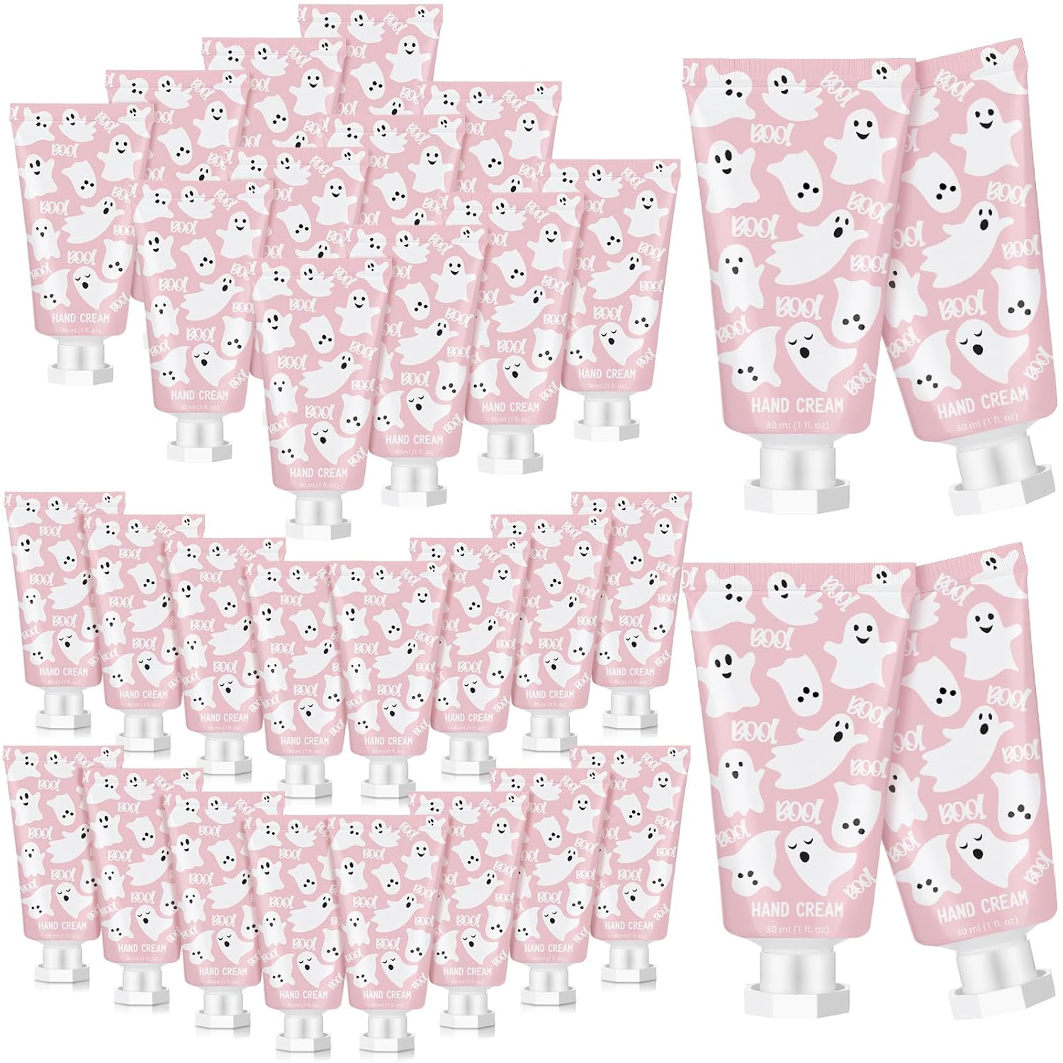 48 Sets Pink Ghost Hand Cream Gifts for Halloween Parties