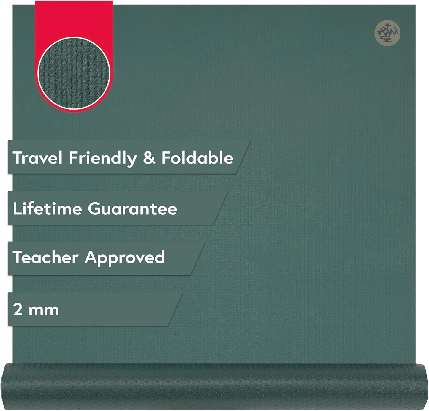 Manduka PRO Travel Yoga Mat - Foldable & Durable Design