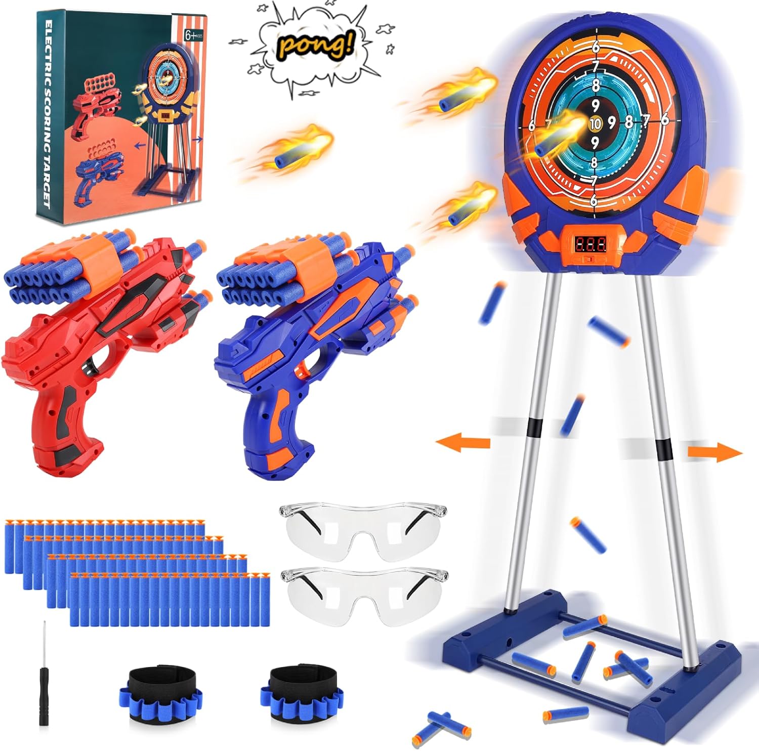 Shooting Moving Target for Nerf with Touch Screen Fun for Kids