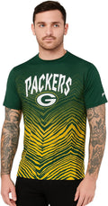 Zubaz NFL Teams Men's Vibrant Team Colors Graphic T-Shirt (Style PXP4)
