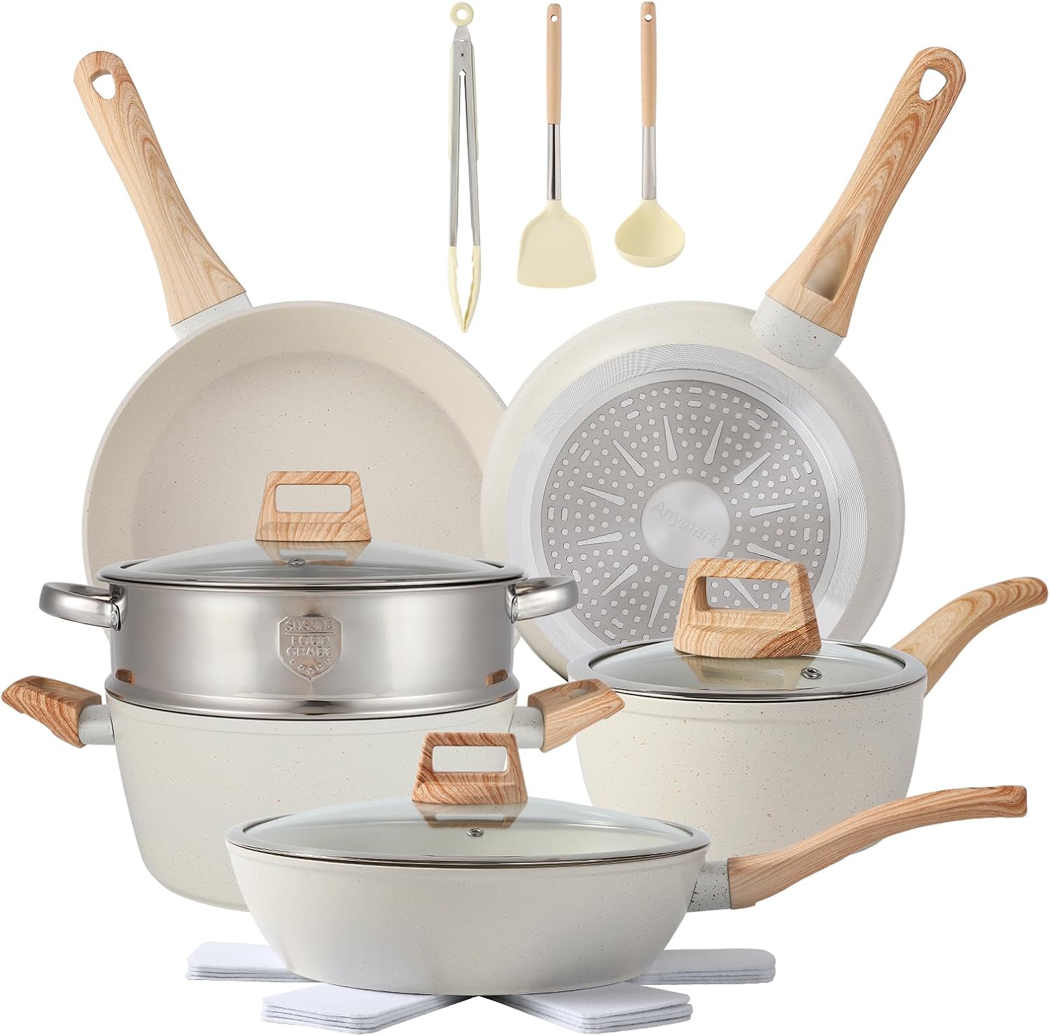 16PCS Non Stick Cookware Set for Effortless Cooking Experience