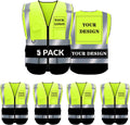 Custom Safety Vest Logo Class 2 High Visibility Reflective Vest 1