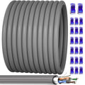 Cat 6 Outdoor Ethernet Cable 328ft - Shielded, Direct Burial Cat6