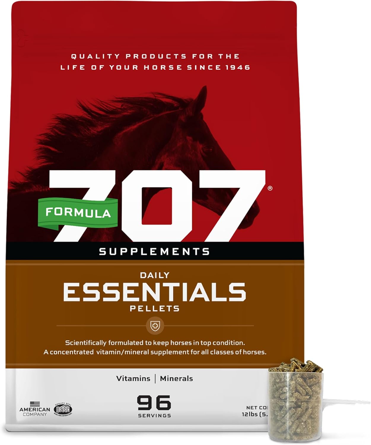 Formula 707 Daily Essentials Equine Supplement for Superior Health