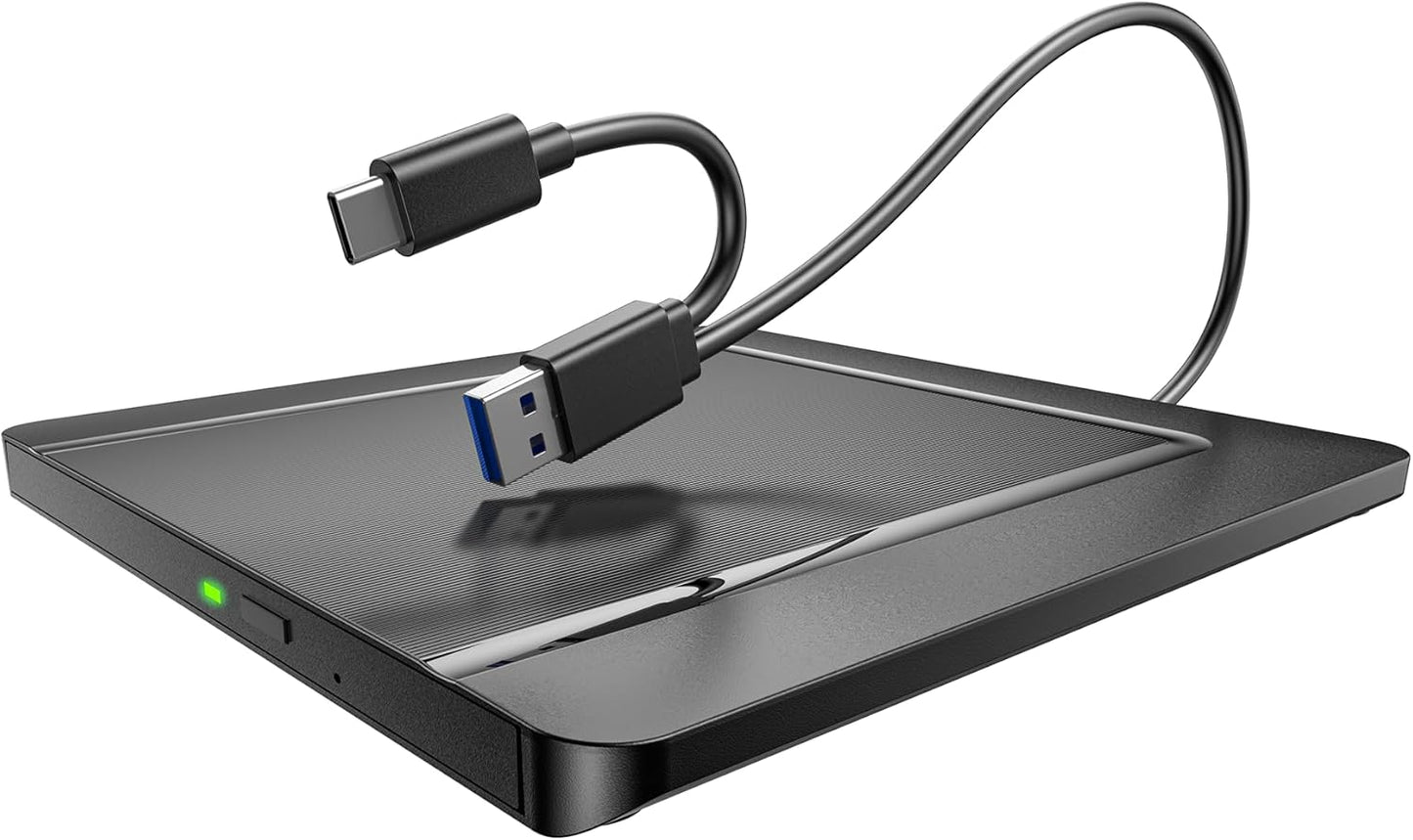 Ultra-Slim USB 3.0 CD/DVD Drive - PC/Mac Compatible