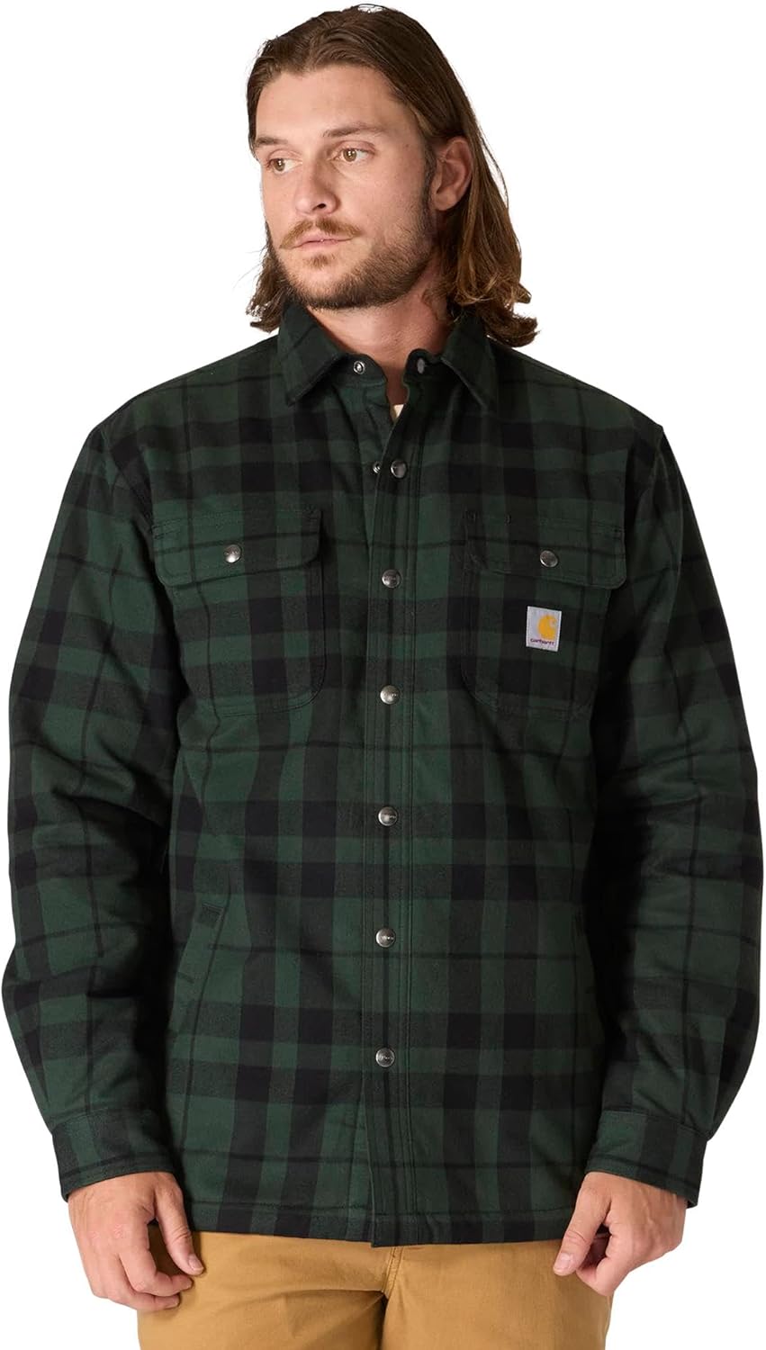 Carhartt Mens Relaxed Fit Flannel Sherpa-Lined Shirt Jac Review
