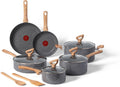 T-fal Revive Ceramic Cookware Set 12-Piece - Eco Friendly Nonstick