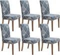 Bora Bora Stretch Dining Chair Covers 6 Pack - Washable Spandex