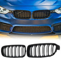 F30 Black Kidney Grille Double Slats - Sleek OEM-Style Upgrade