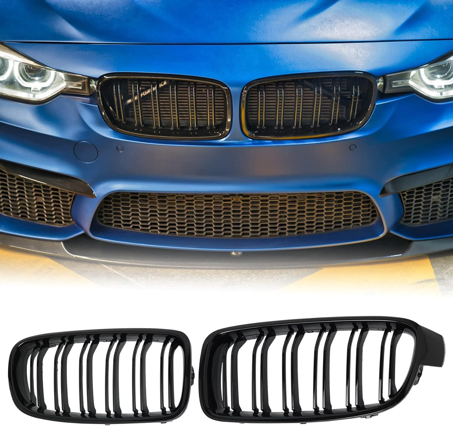 F30 Black Kidney Grille for 2012-2018 BMW 3 Series F30 F31