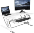 VIVO 36 in Height Adjustable Stand Up Desk Converter - Smooth Sit
