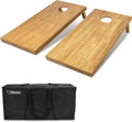 GoSports 4x2 ft wooden cornhole set perfect for family gatherings