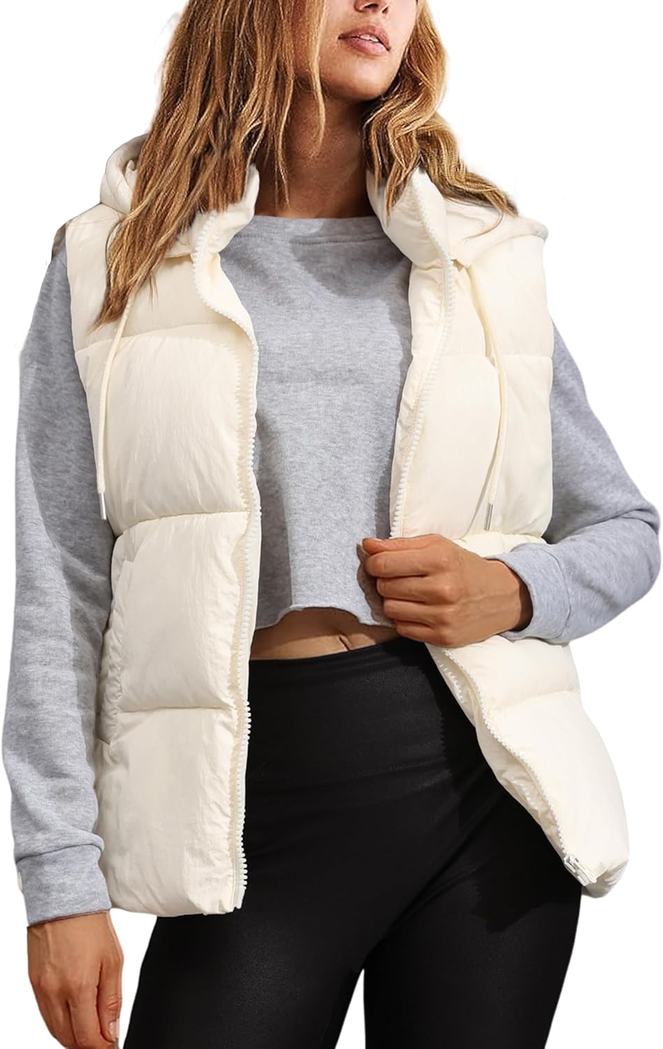 Tanming Black Puffer Vest for Women - Stylish Winter Outerwear