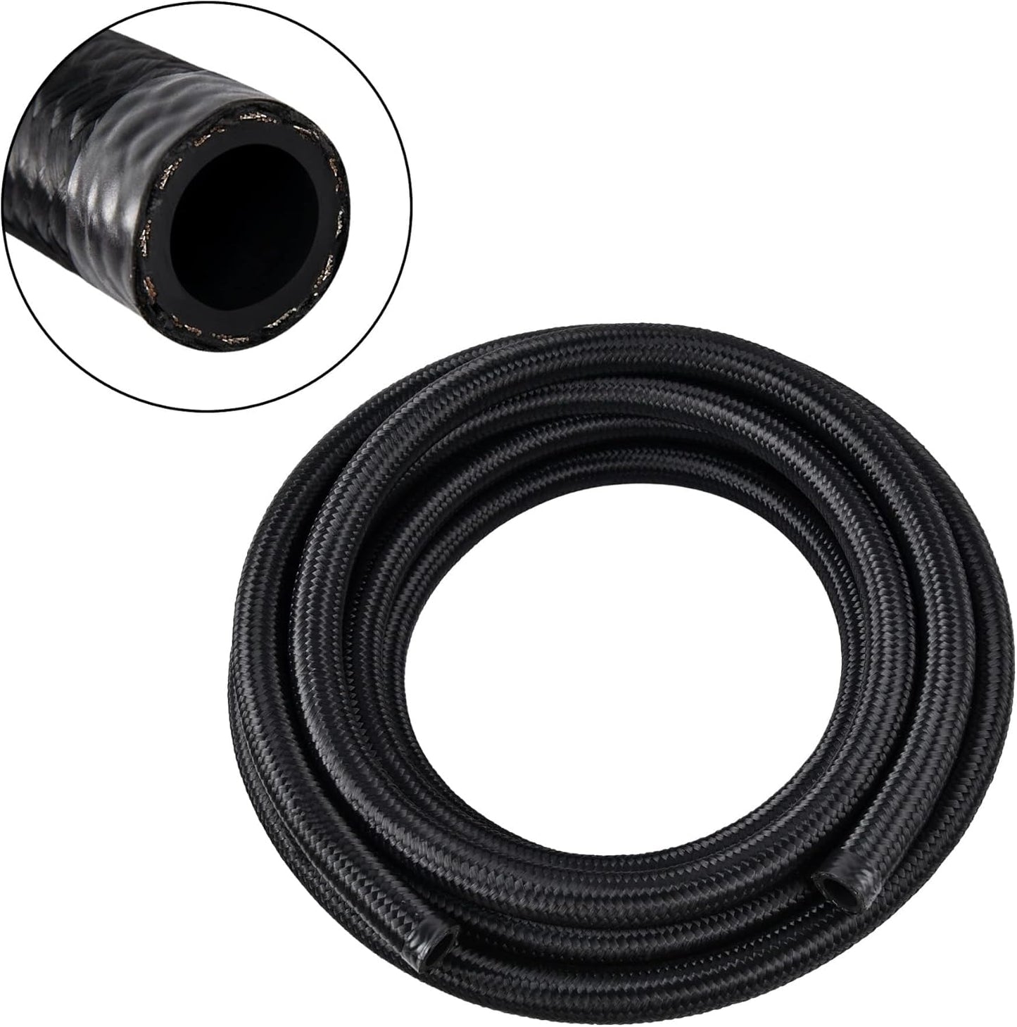8AN Braided Fuel Hose by EVIL ENERGY - Durable 10FT Line