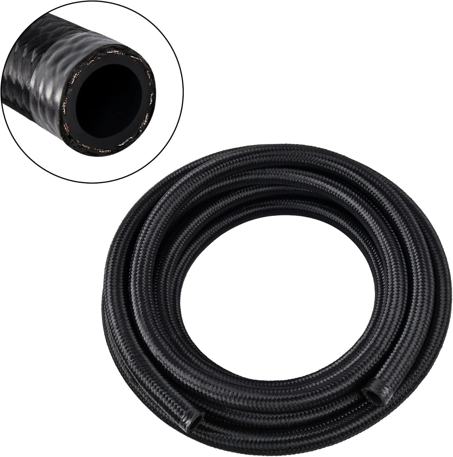 8AN Braided Fuel Hose by EVIL ENERGY - Durable 10FT Line