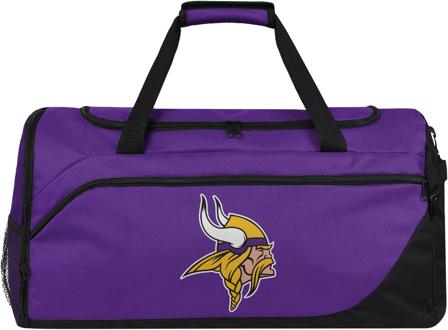 FOCO NFL Solid Big Logo Duffle Bag for Sports Enthusiasts