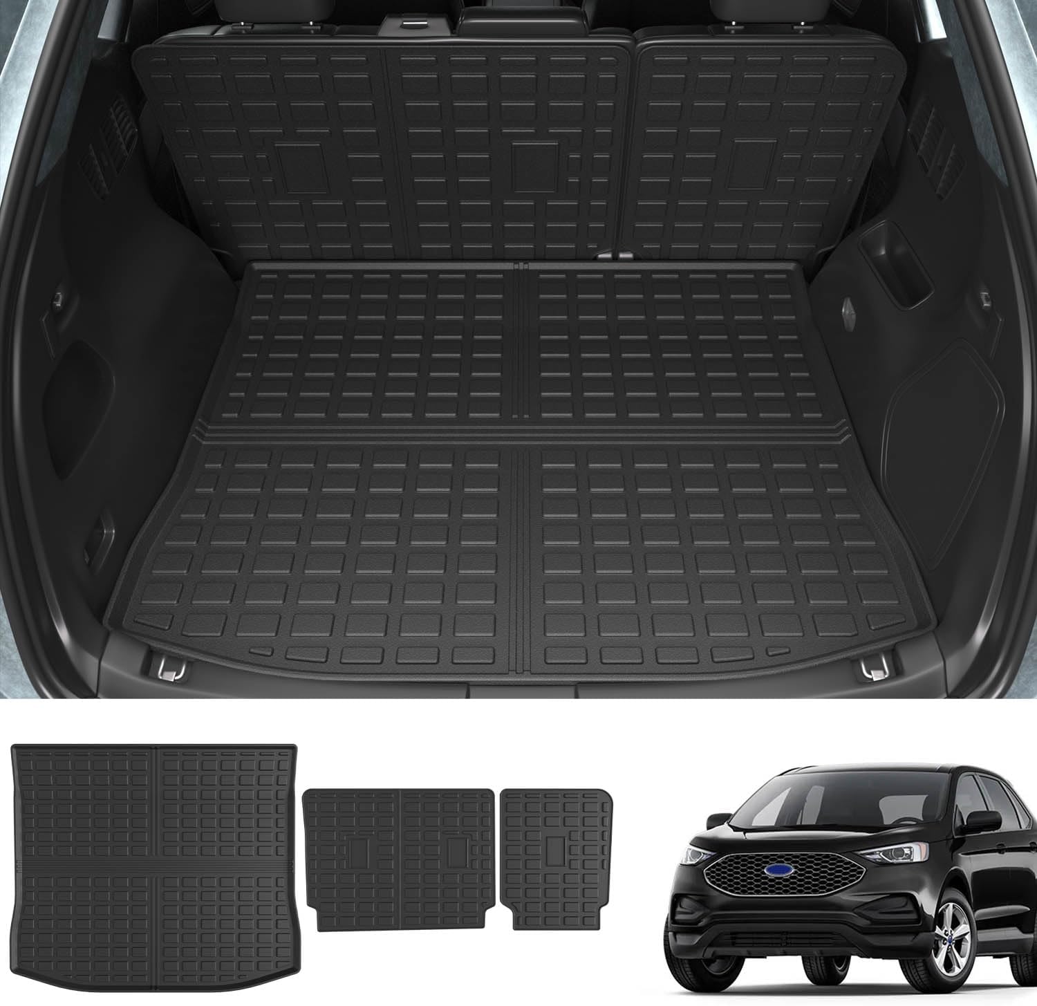 Trunk Mat Compatible with 2015-2024 Ford Edge - Perfect Fit