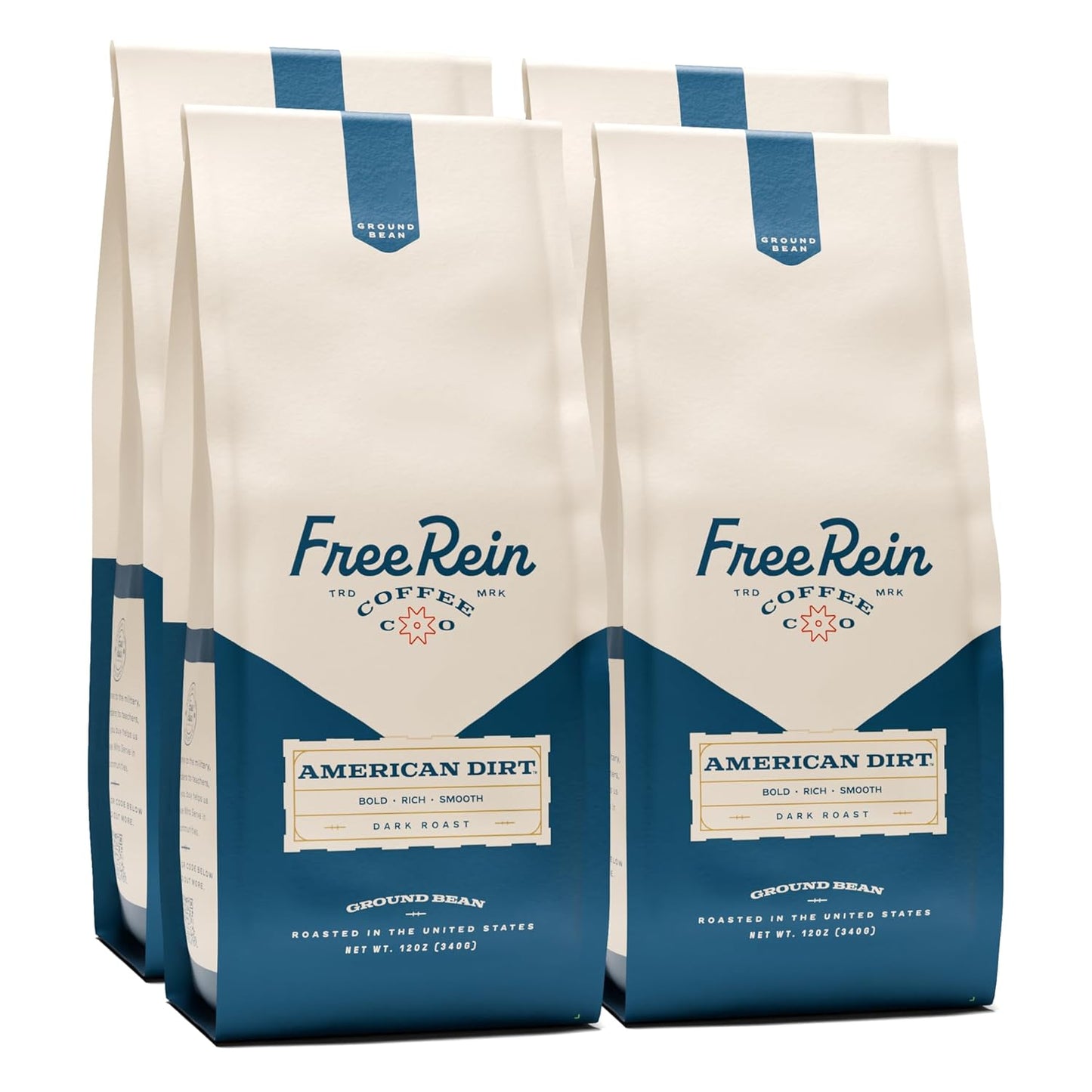 Free Rein Coffee American Dirt French Roast Dark Roast Coffee