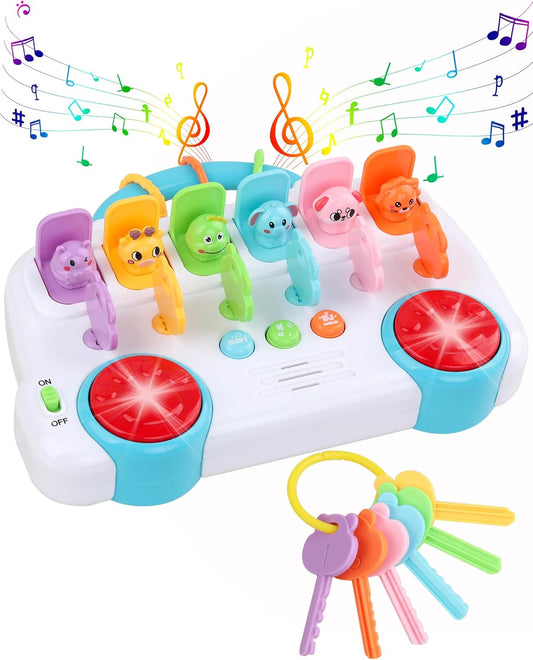 Musical Light-Up Animal Toy for Learning Fun