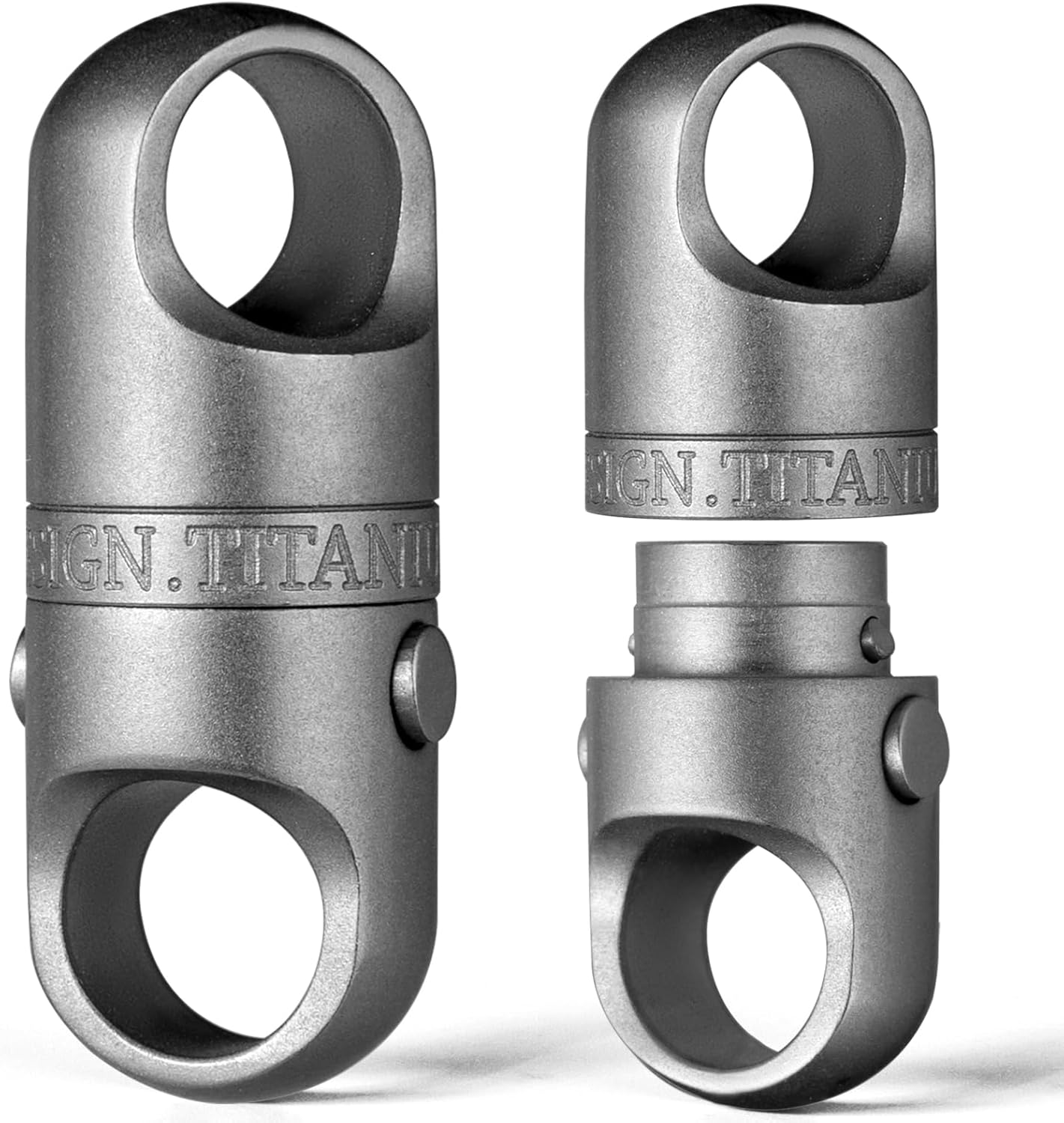 FEGVE Titanium Magnetic Key Holder: Quick Release Keychain
