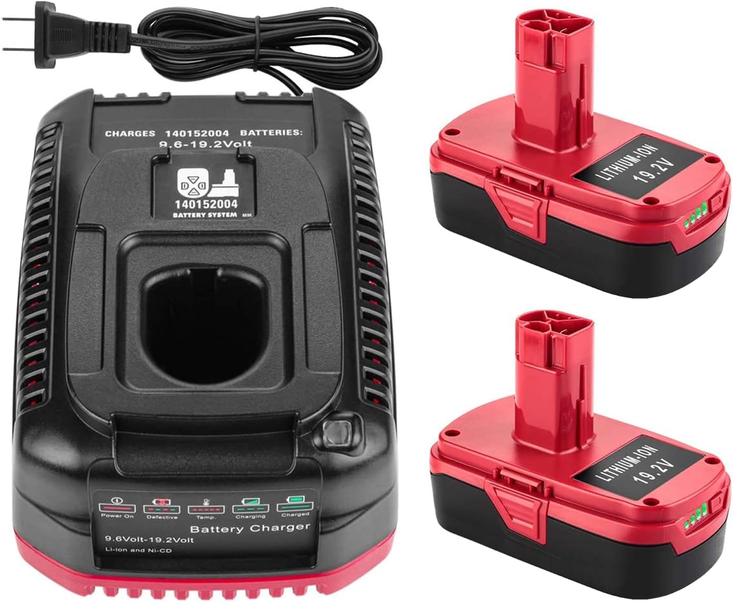 Powilling 2Pack 4.0Ah Replacement for Craftsman 19.2 Volt Battery