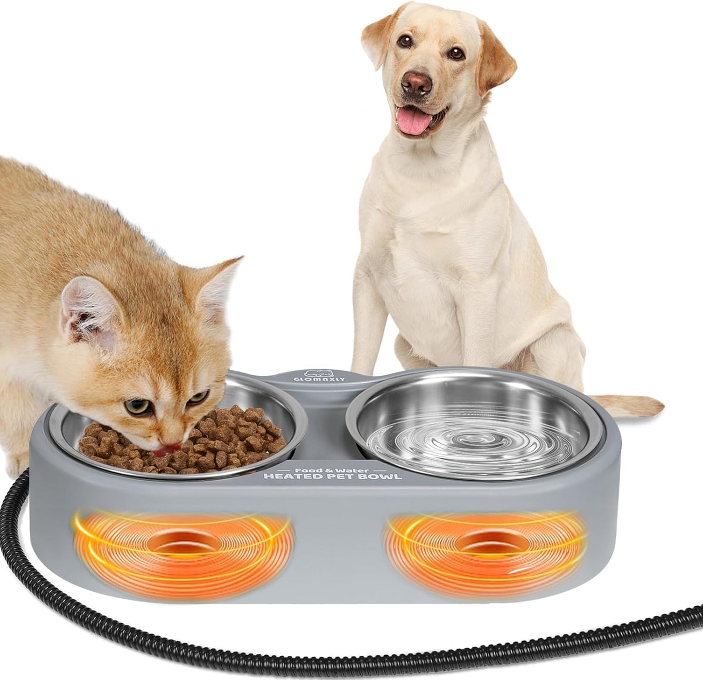 Freeze-Proof Heated Pet Bowl - GLOMAXLY