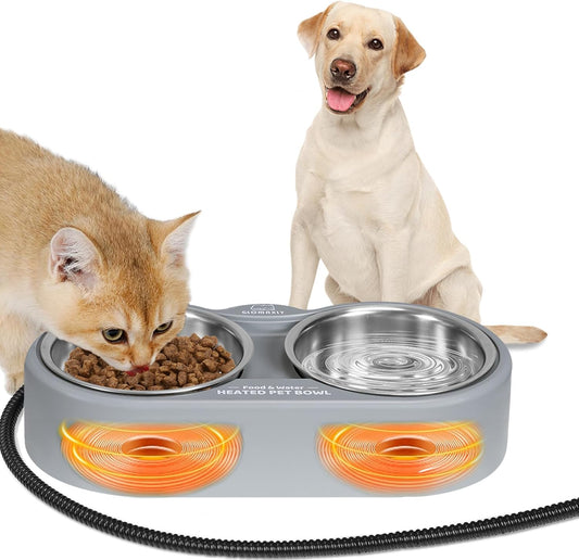 Freeze-Proof Heated Pet Bowl - GLOMAXLY