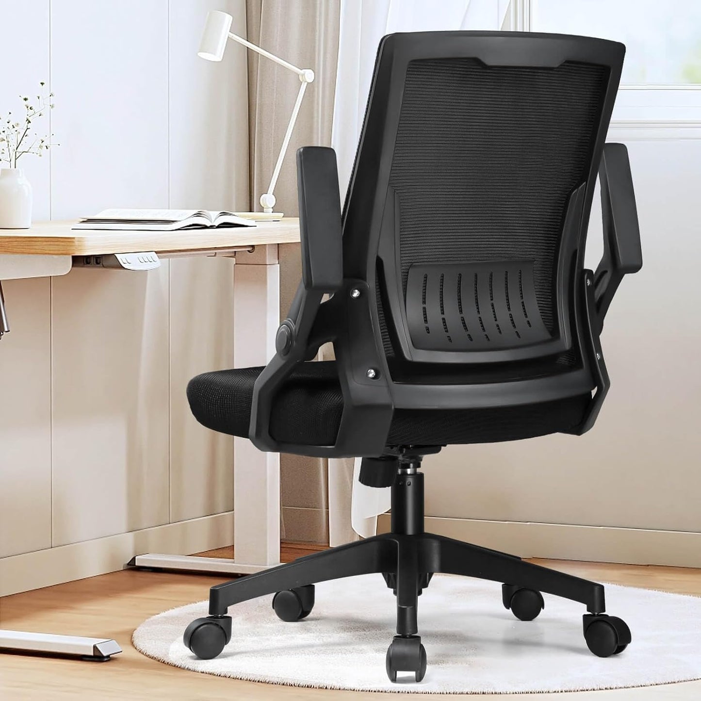 GTRACING Ergonomic Office Chair with Flip-up Armrests for Comfort