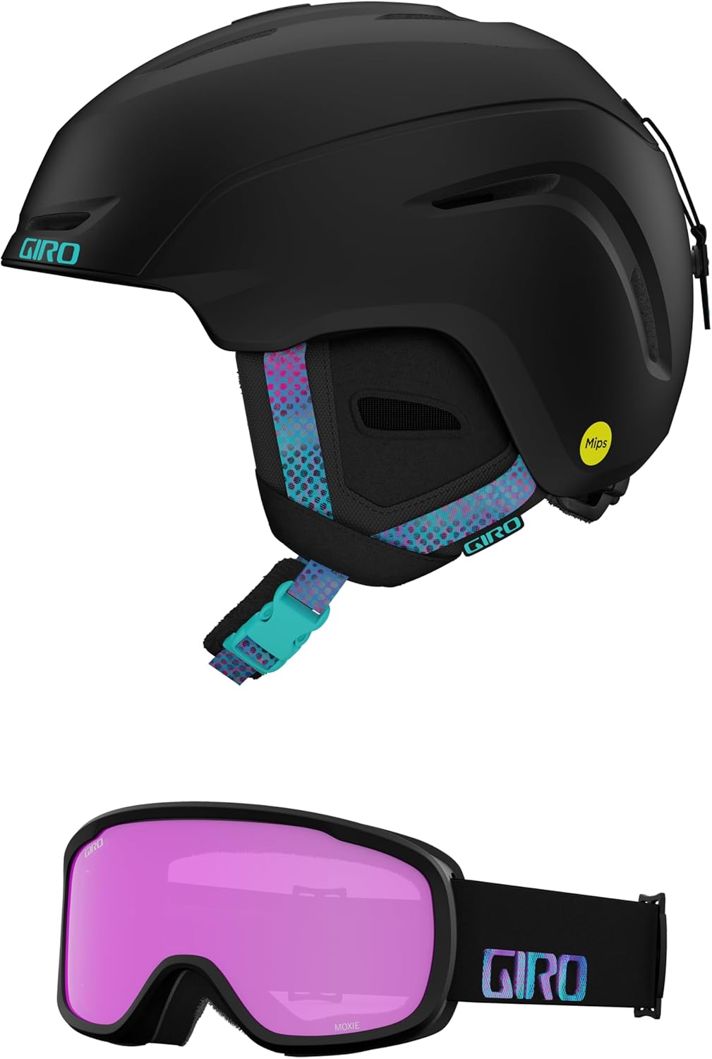 Giro Avera Ski Helmet + Goggles Set - Matte Black - Ideal Fit
