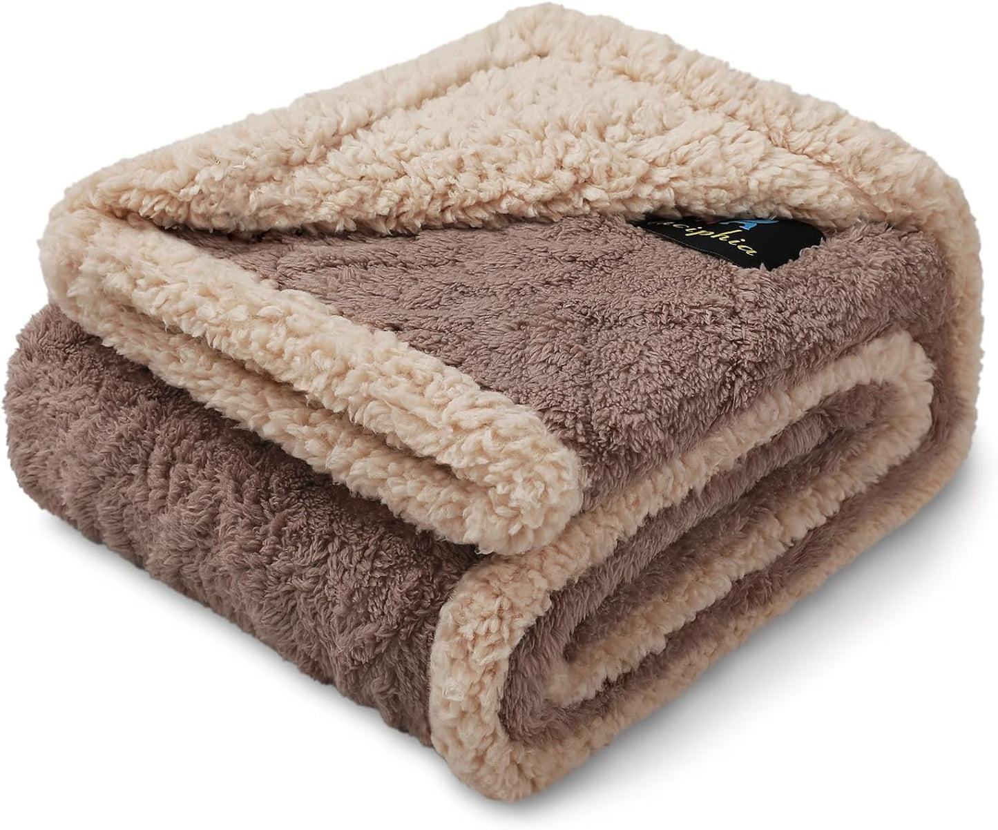 Waterproof Pet Blanket for Sofa Bed Couch, Khaki King Size